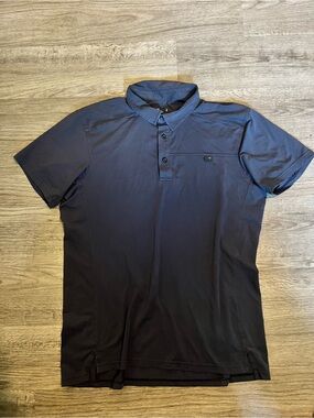 Arc'teryx Men's Navy Short-Sleeve Polo Captive Polo SS